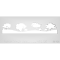 Schablon Mall 64 - 90x200mm