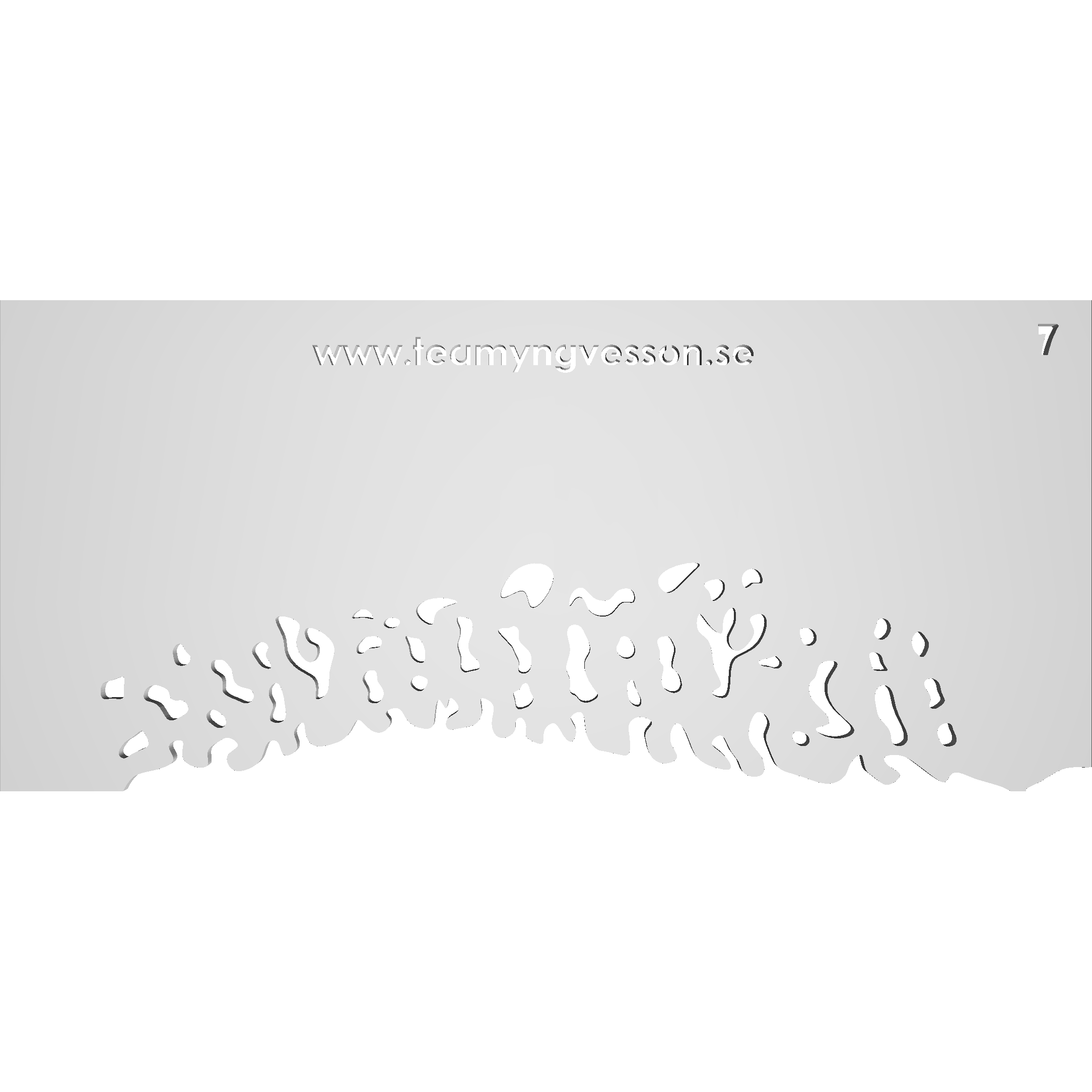 Schablon Mall 7 - 90x200mm