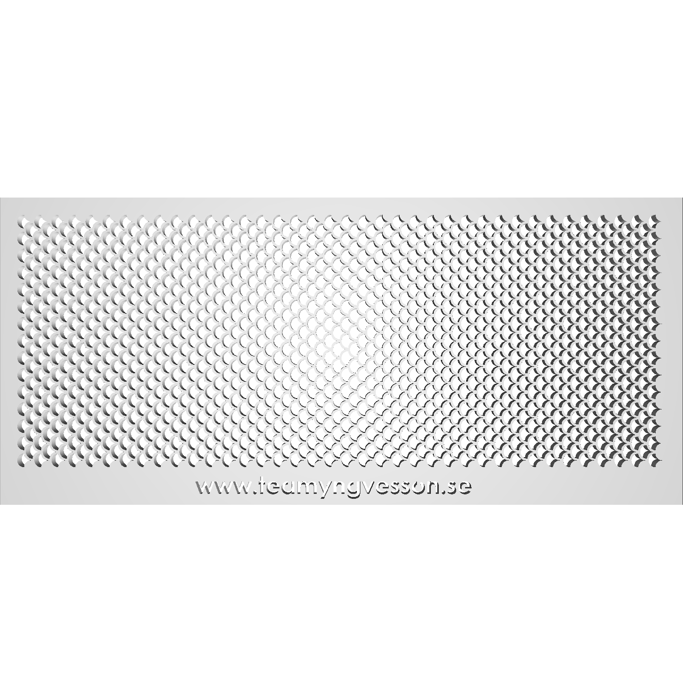 Schablon Rut 4mm – 90x200mm