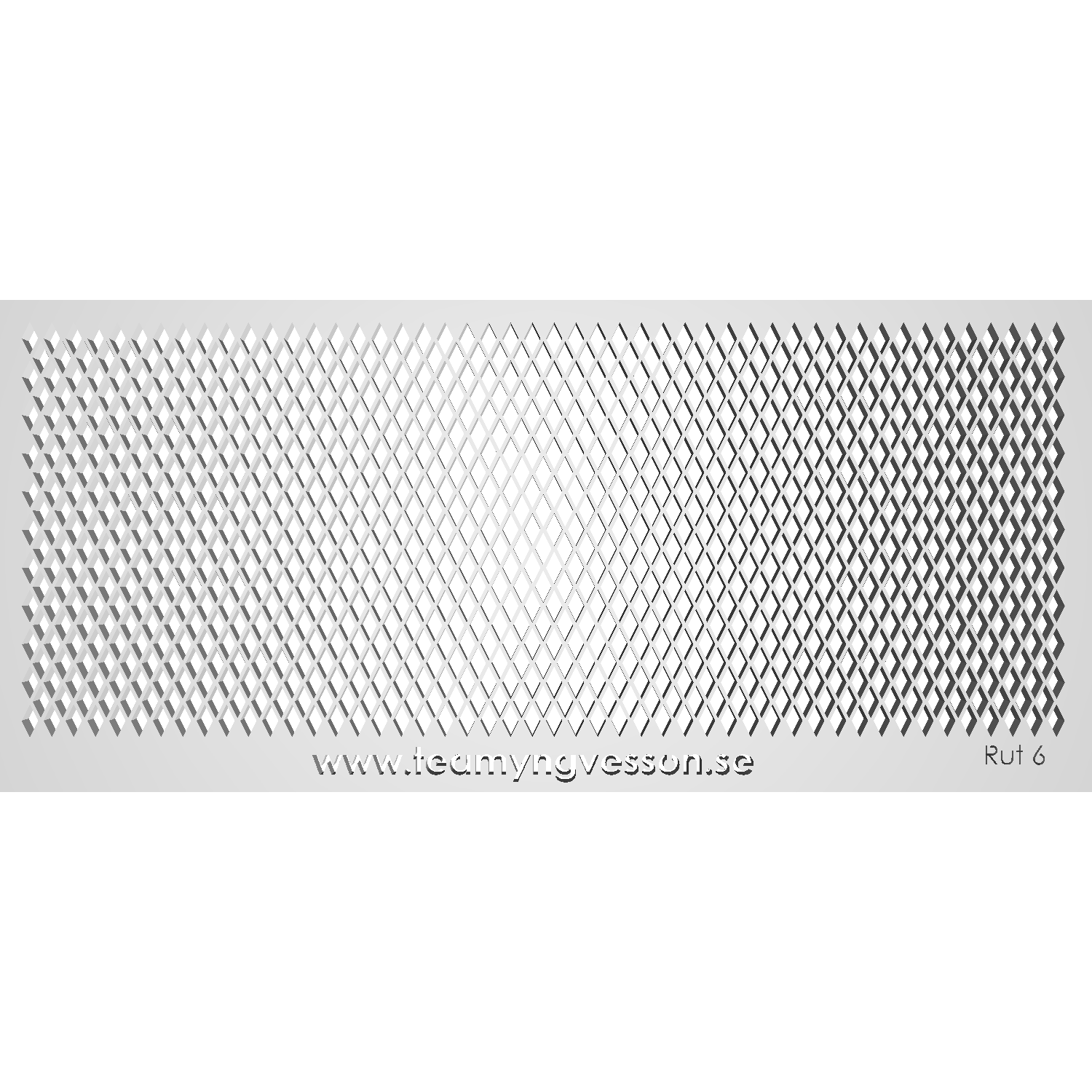 Schablon Rut 6mm – 90x200mm