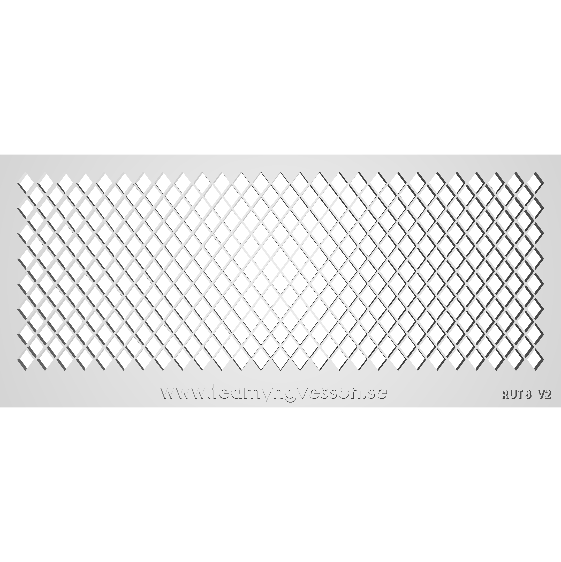 Schablon Rut 8mm - 90x200mm