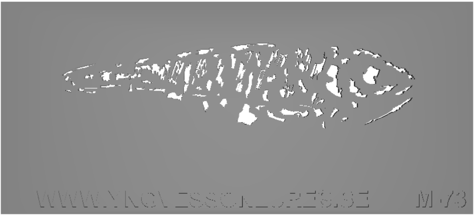 Schablon Mall 73 - 90x200mm