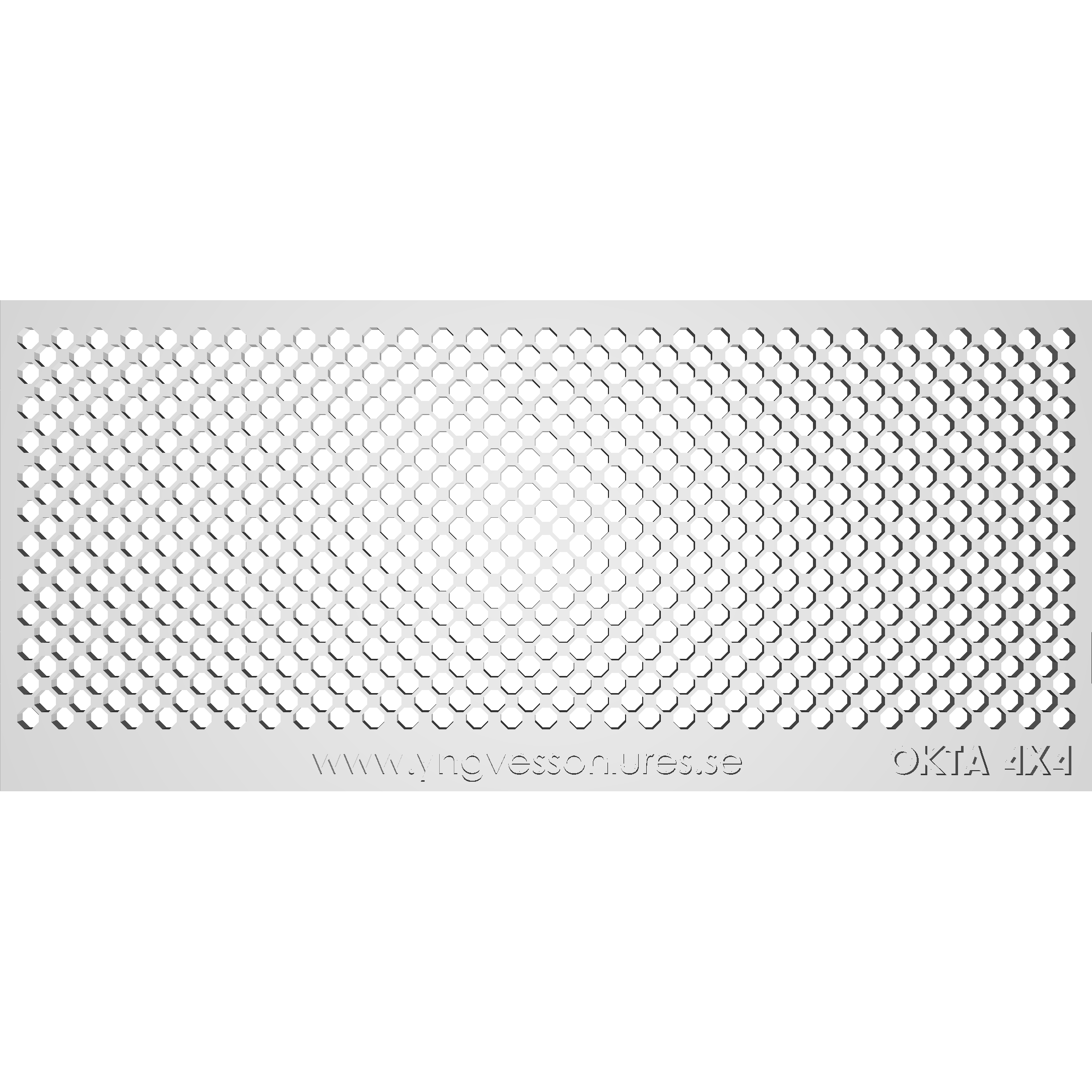 Schablon Okta 4 - 90x200mm