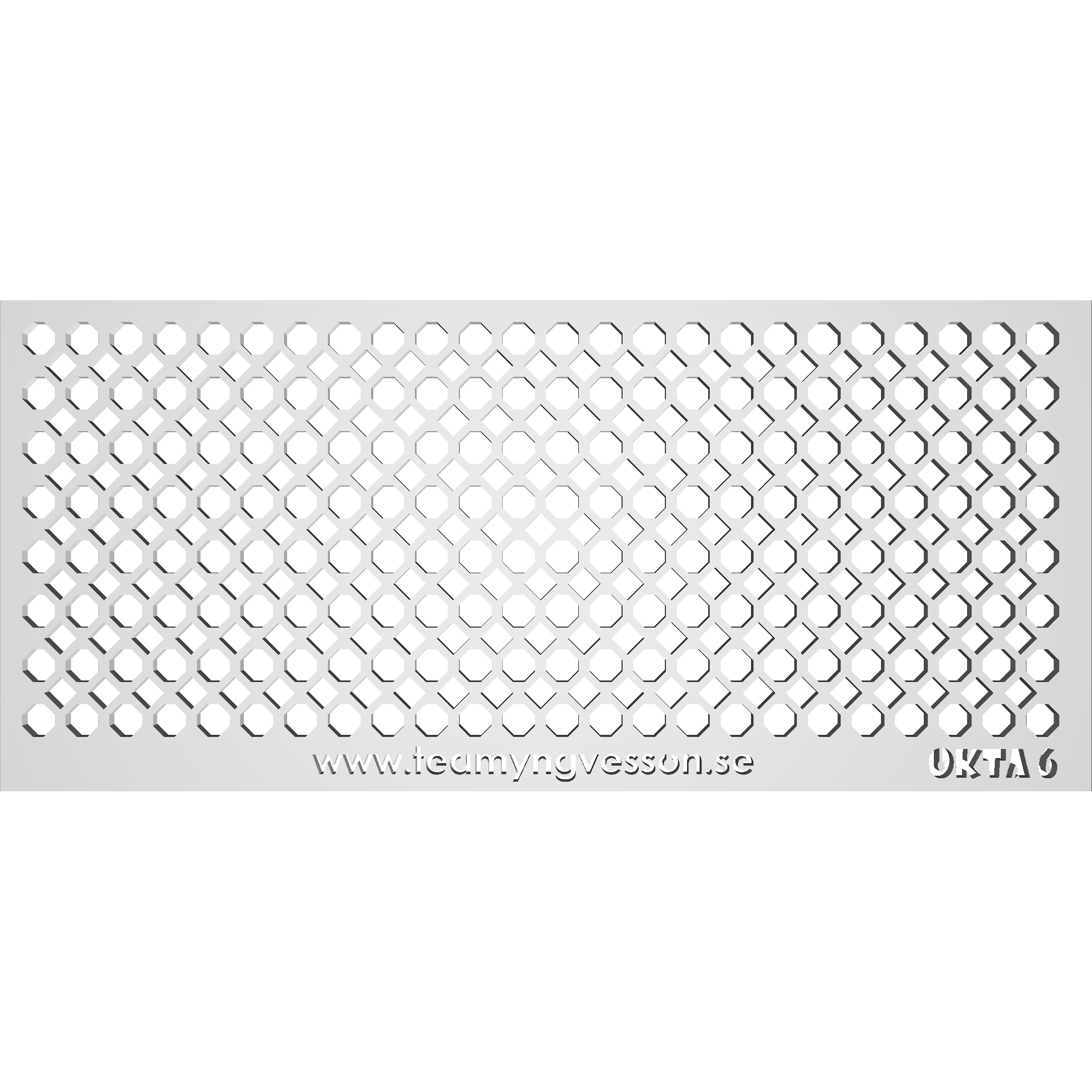 Schablon Okta 6 - 90x200mm