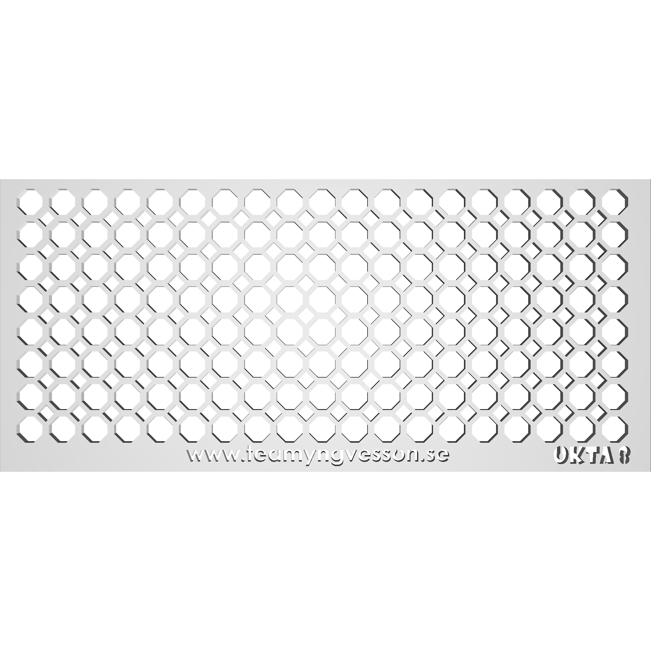 Schablon Okta 8 - 90x200mm